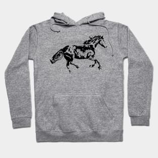 Friesian Horse Pop Art Hoodie